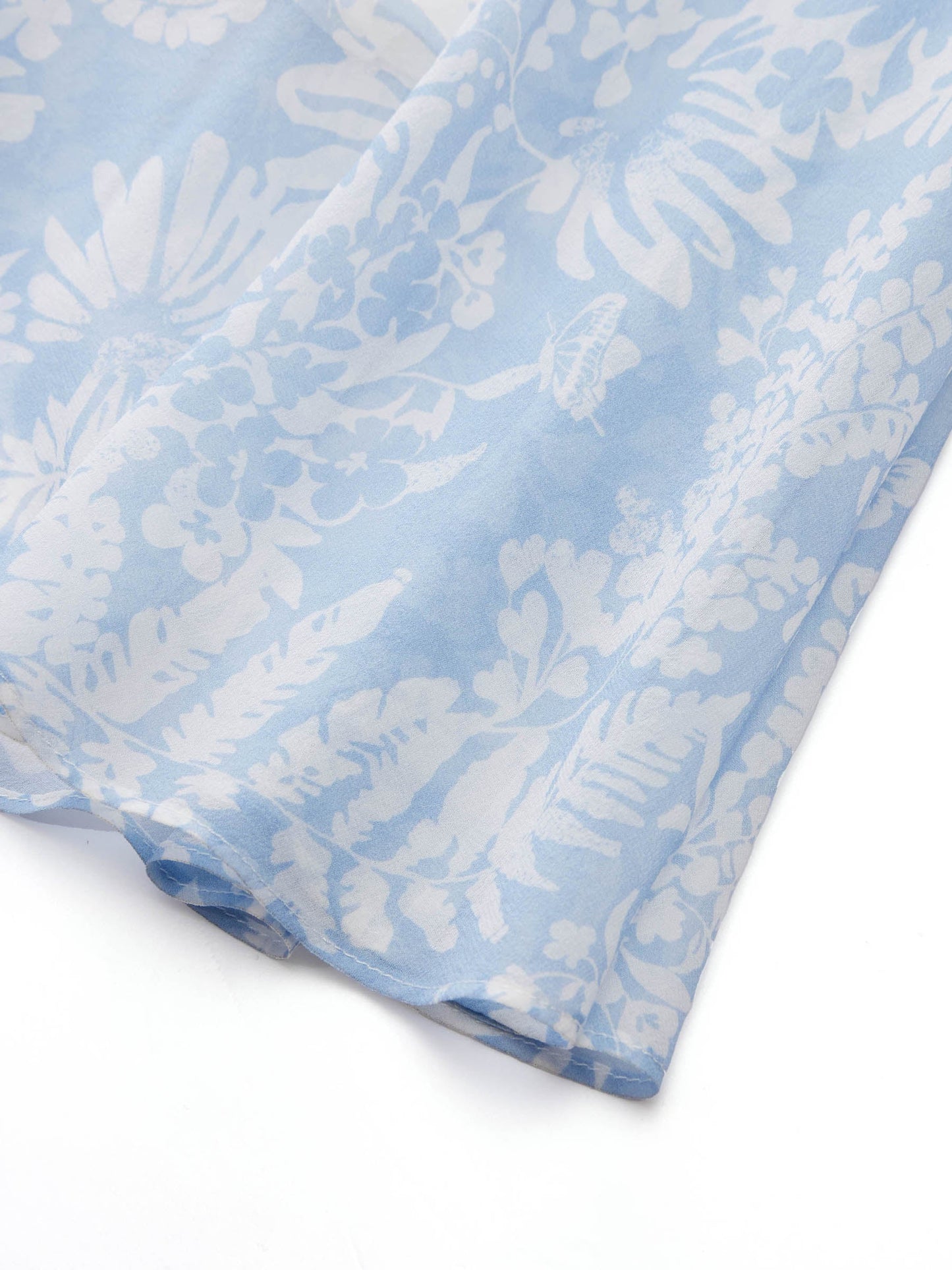10MM Mulberry Silk Floral Print Women Skirt With Scrunchie