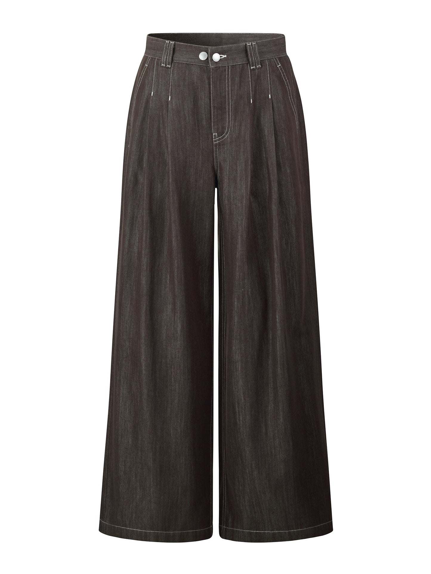 Lyocell Blend Denim Women Straight Leg Jeans