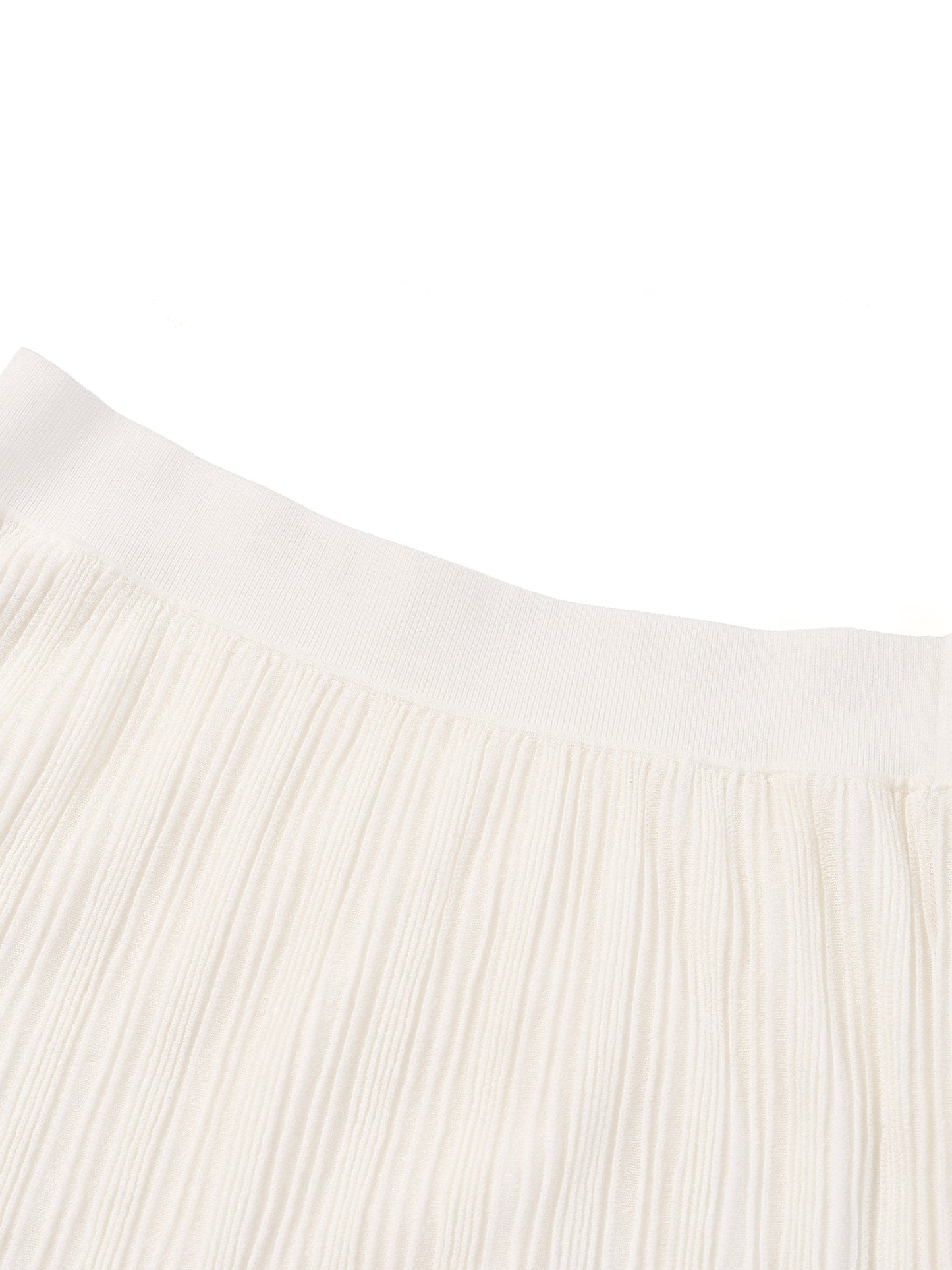 [Preview] Elastic Waist A-Line Women Knit Skirt