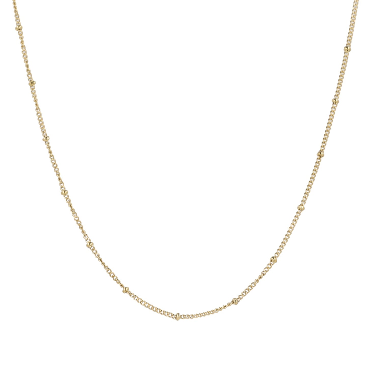 Beaded Necklace (Gold Plated)