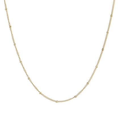 Beaded Necklace (Gold Plated)