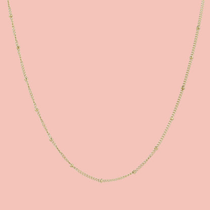 Beaded Necklace (Gold Plated)