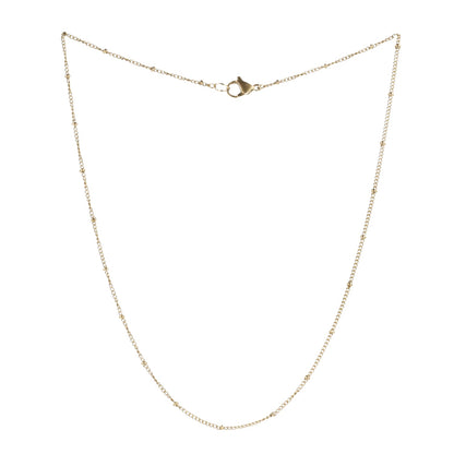 Beaded Necklace (Gold Plated)