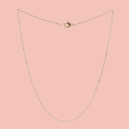 Beaded Necklace (Gold Plated)